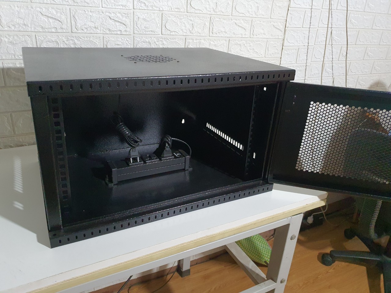 rack 6ud400 mo canh tủ mạng 6u d400